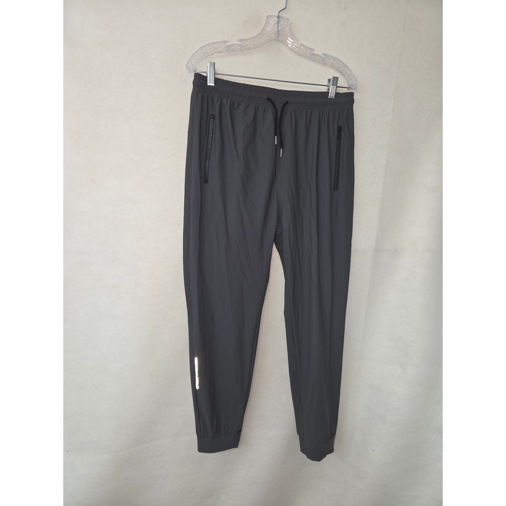 Hiking Joggers Men Large Grey Quick Dry Lightweight Zipper Pockets 4 Way Stretch